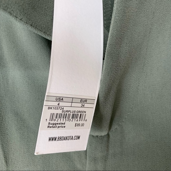 BB Dakota NWT Wide Leg High Rise Pants Surplus - Picture 6 of 12